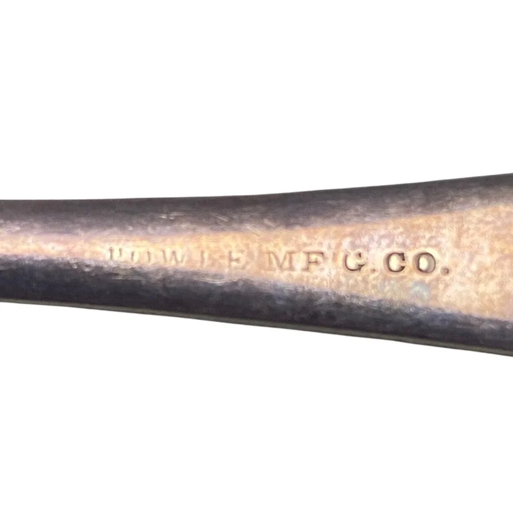Antique Towle Silverplate Flatware Meat Fork‎ Small Ladle Pat July 9 1888